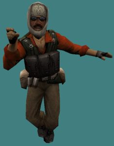 Leet counter-strike 1.6 player model