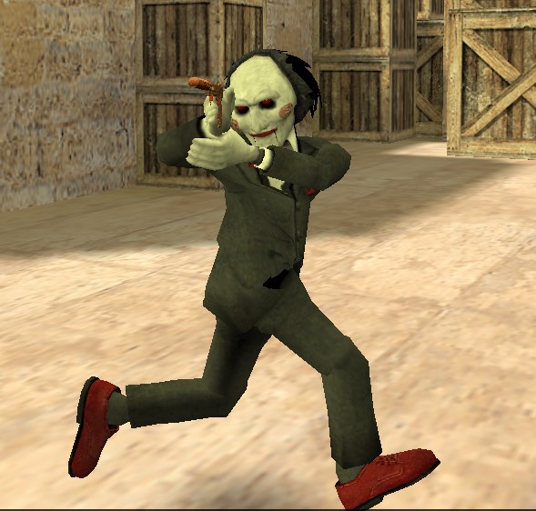 CS 1.6 Halloween CT Model - Jigsaw Puppet Skin