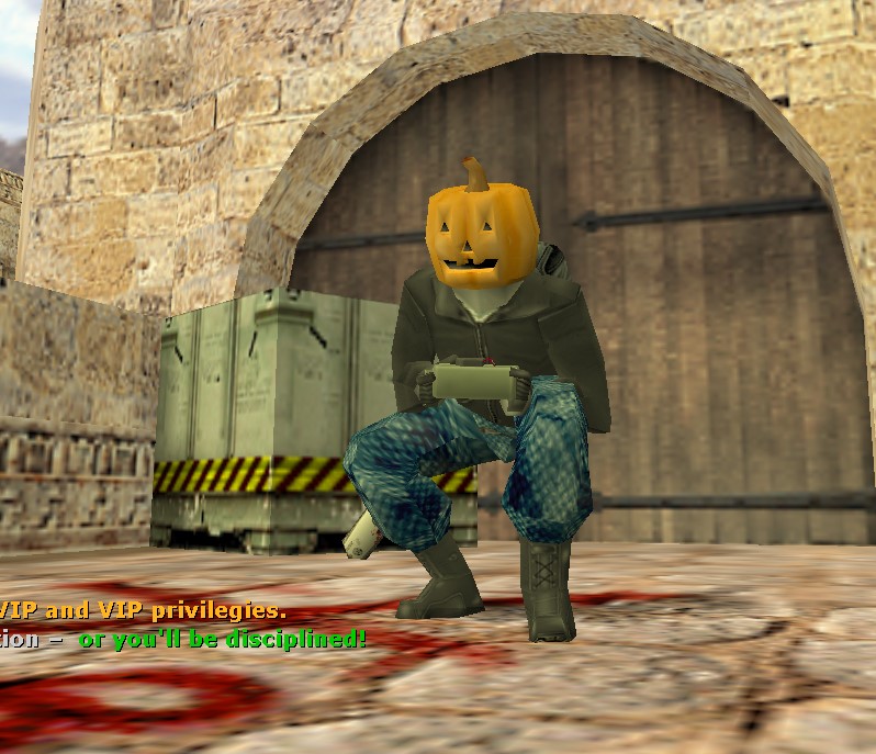 CS 1.6 Halloween T Model - Pumpkin Head Skin Download